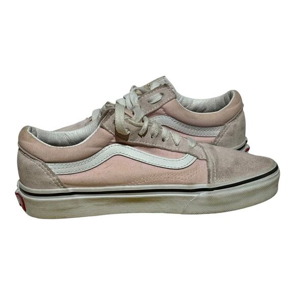 Vans Old Skool Pink Suede Canvas Women’s Size 6 Skate Sneakers - Picture 7 of 8
